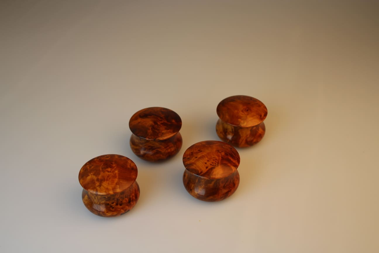 4x Thuya Holz Dose Marleen | 4er Set Thuya Holzdose | Thuya Design